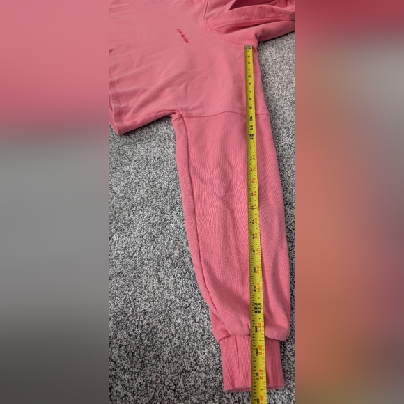 Cleo Harper Logo Pullover Cropped Pink Hoodie Sweatshirt Women's Size Small - Picture 9 of 9